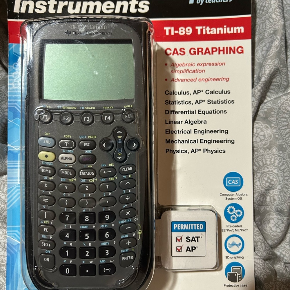 Texas Instruments Black Graphing Calculator Advanced Features